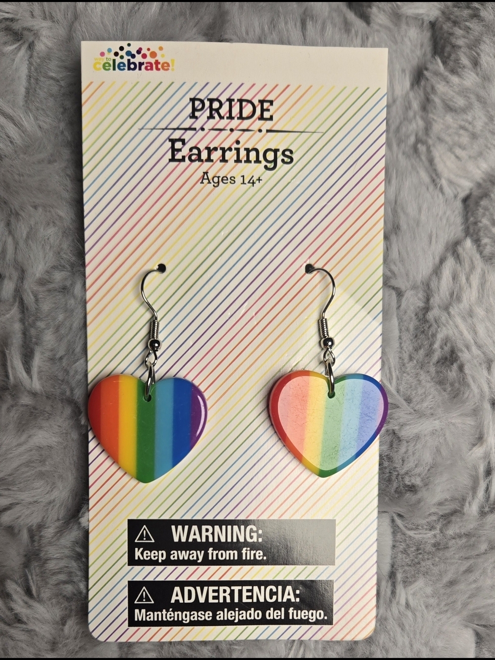 NWT! PRIDE & SOLIDARITY  🌈 💜Earrings SNAZZY RETRO LGBTQIA+ QTBIPOC & ALLIES